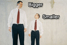 أصغر وأكبر